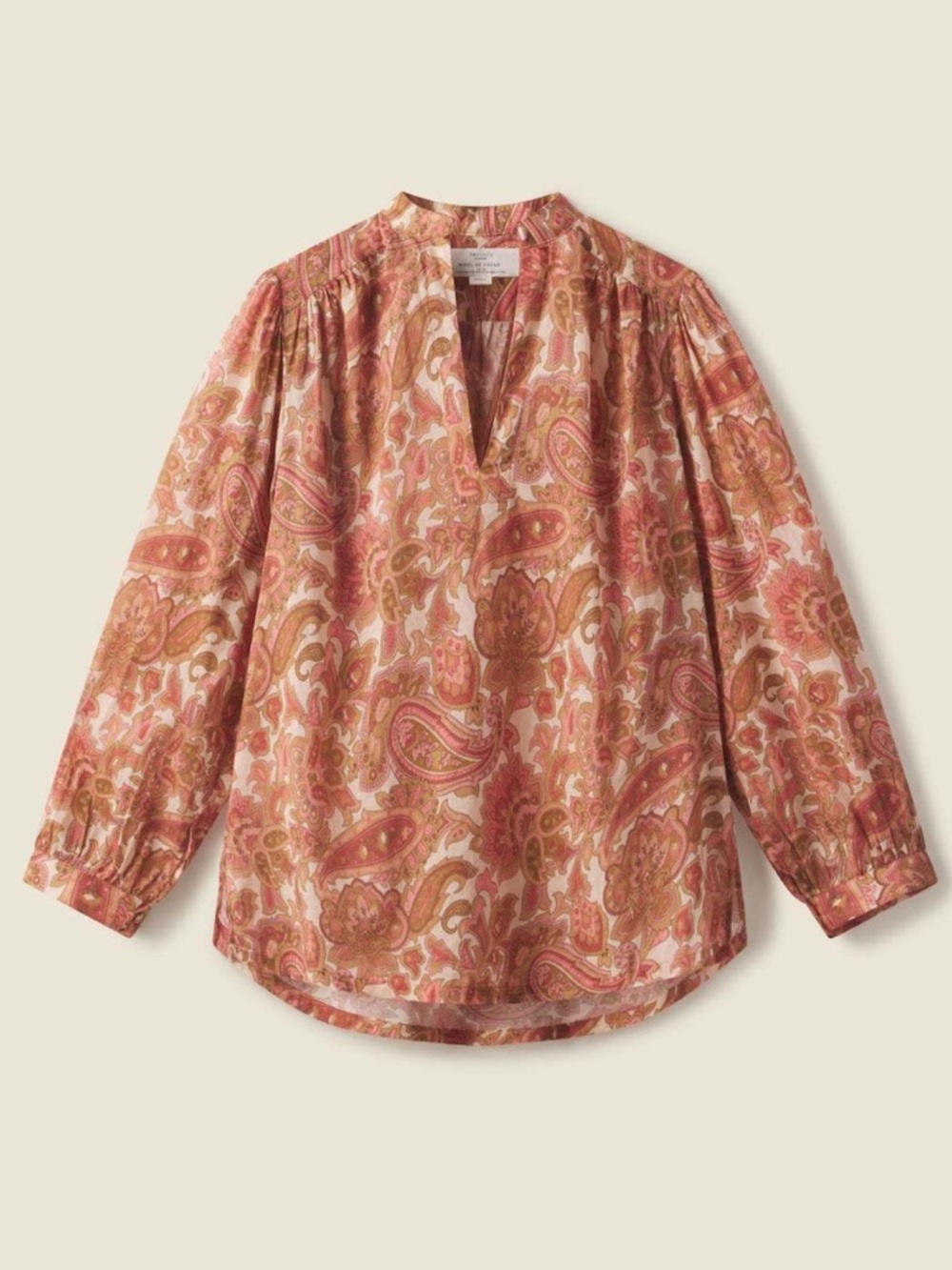 Trovata Birds of Paradis Bailey Blouse in Autumn Paisley